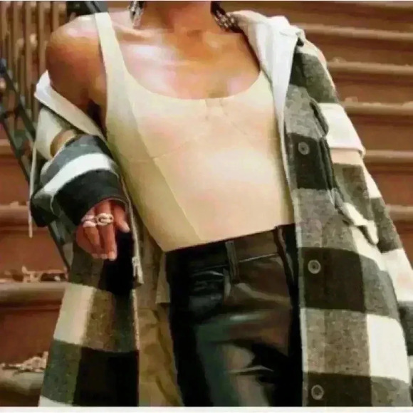 Abercrombie & Fitch Soft Collection Nude Bustier Style Bodysuit Size Small - Picture 5 of 5